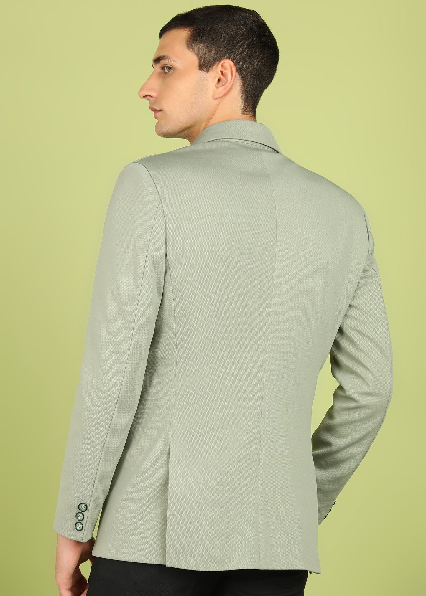 Solid Single Breasted Party Men Blazer