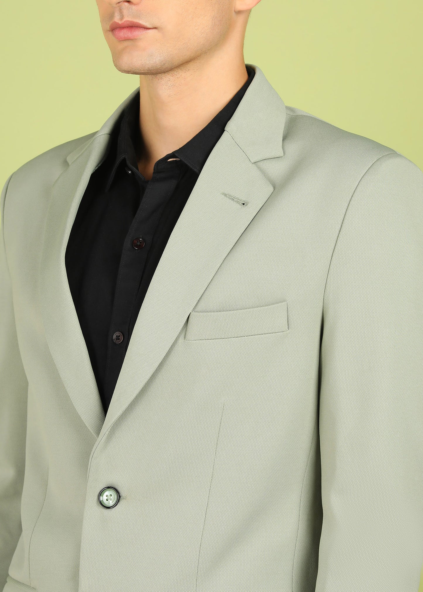 Solid Single Breasted Party Men Blazer