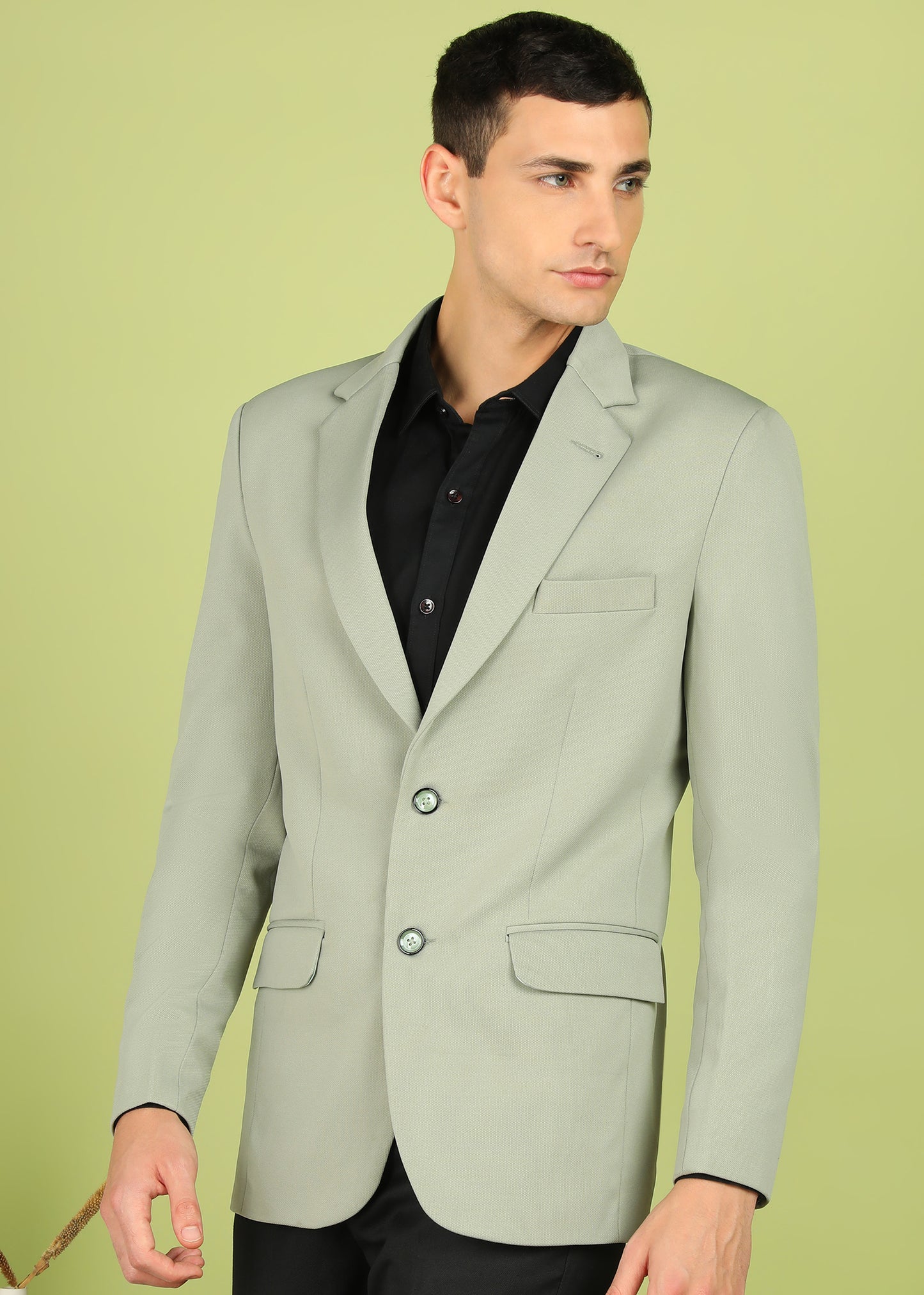 Solid Single Breasted Party Men Blazer