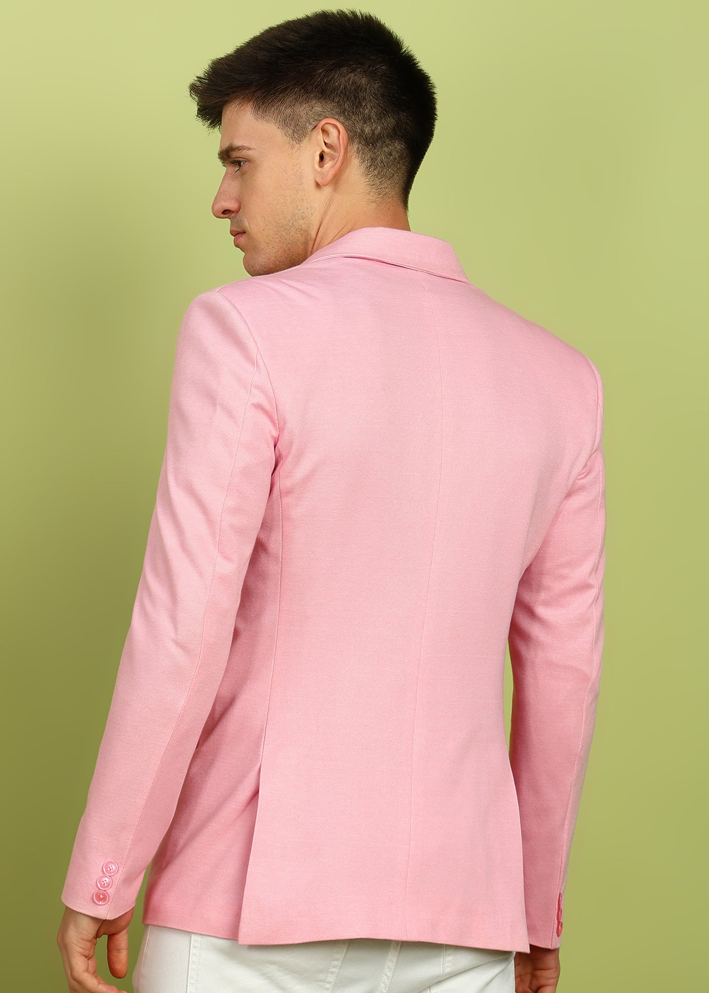 Solid Single Breasted Party Men Blazer
