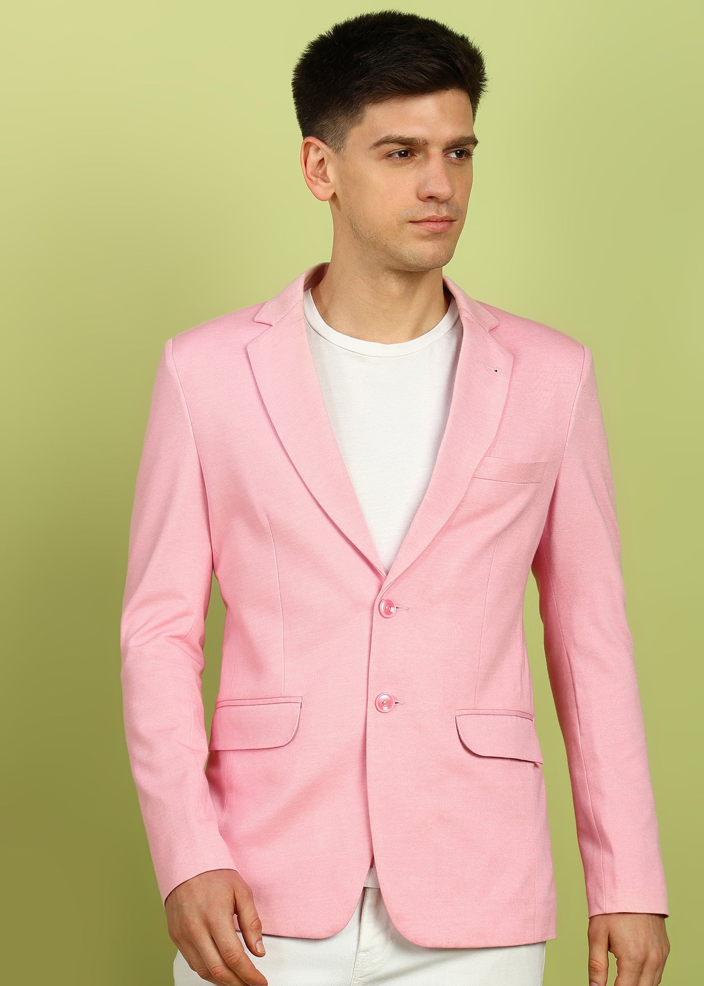 Solid Single Breasted Party Men Blazer