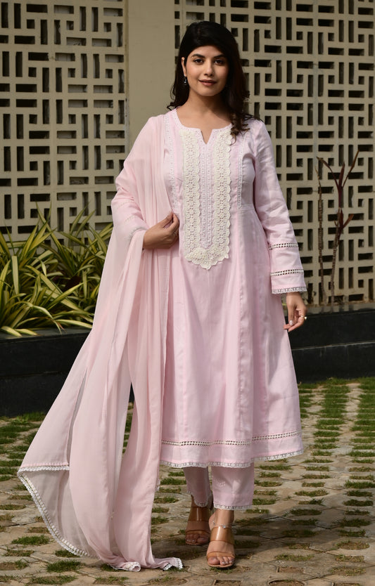 FUBAR Women Kurta Pyjama Dupatta Set