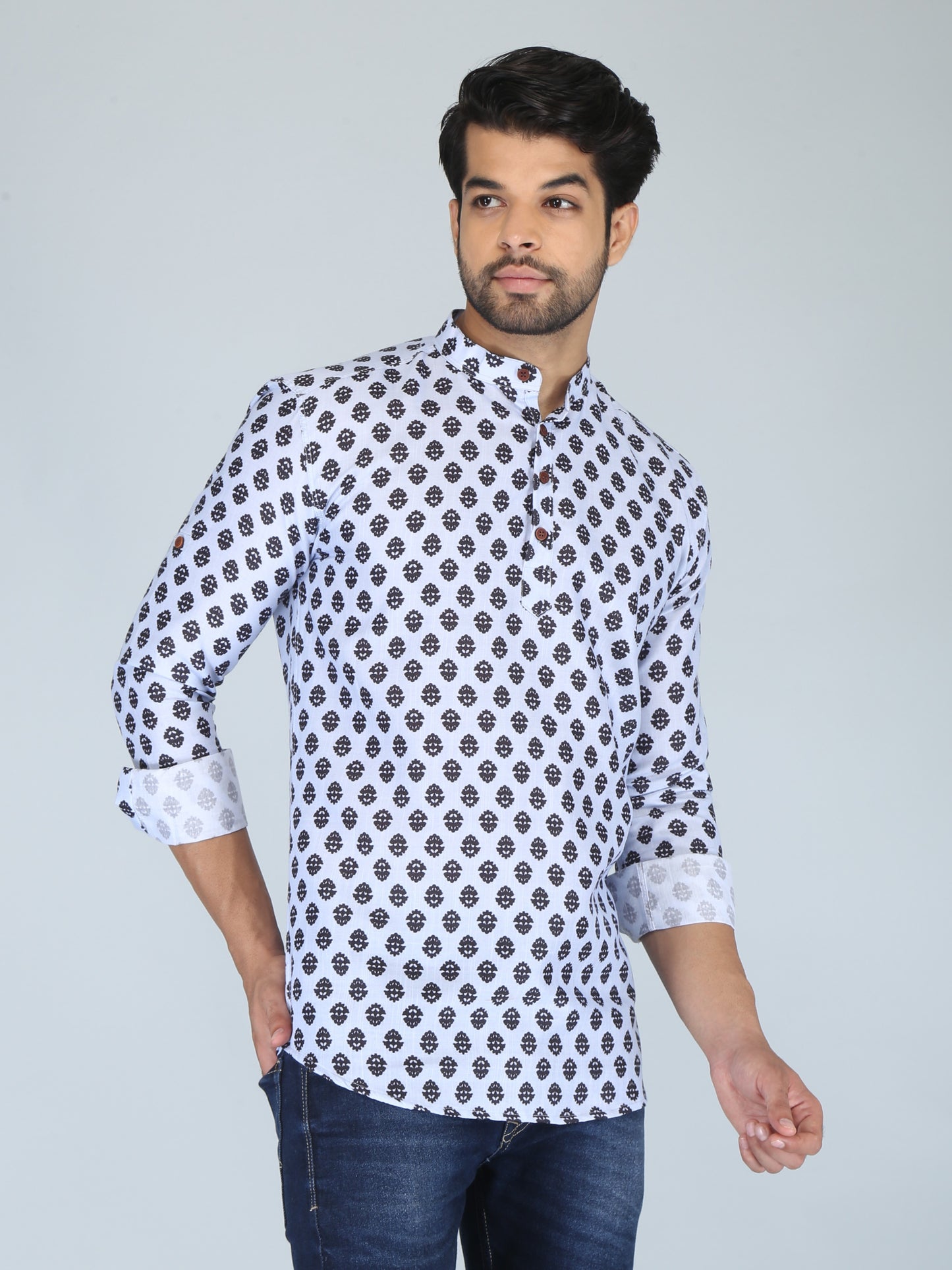 Printed Straight Kurta Shirt