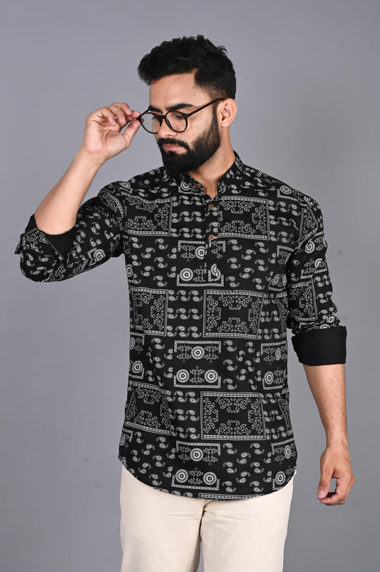 Printed Straight Kurta Shirt