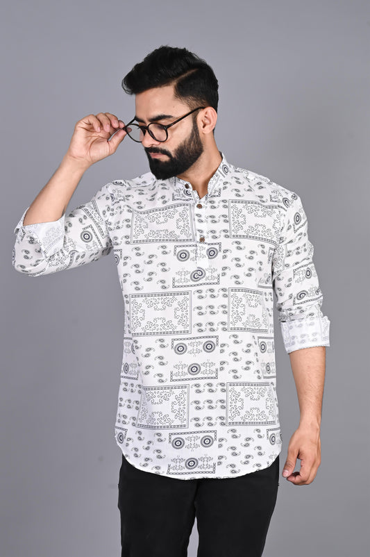 Printed Straight Kurta Shirt