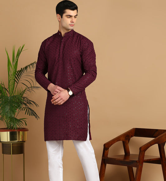 Embroidered Straight Kurta