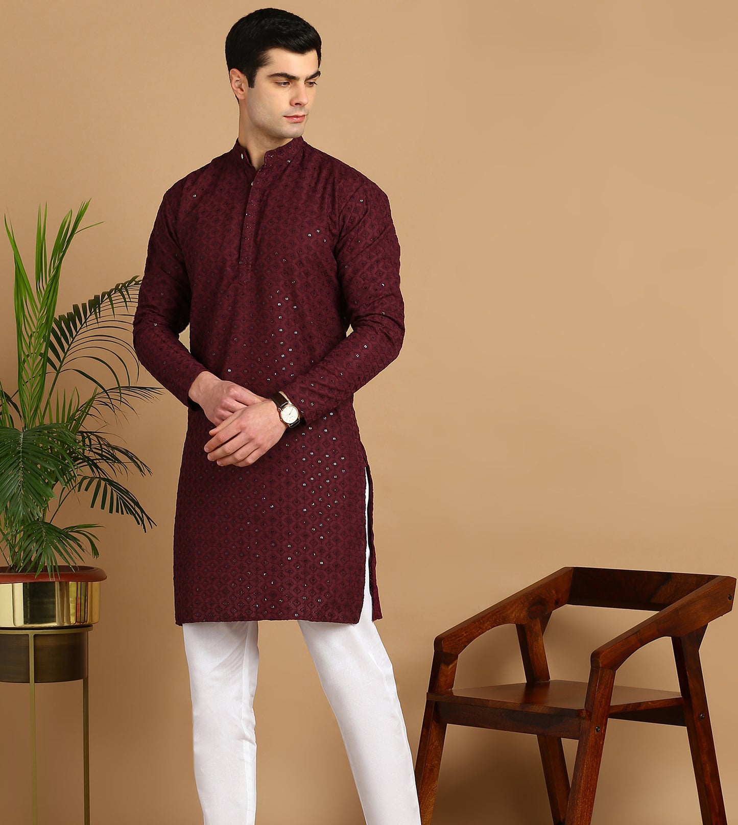 Embroidered Straight Kurta