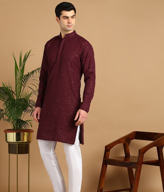 Embroidered Straight Kurta