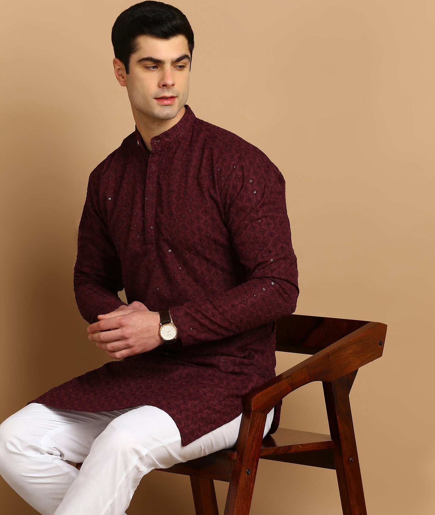 Embroidered Straight Kurta