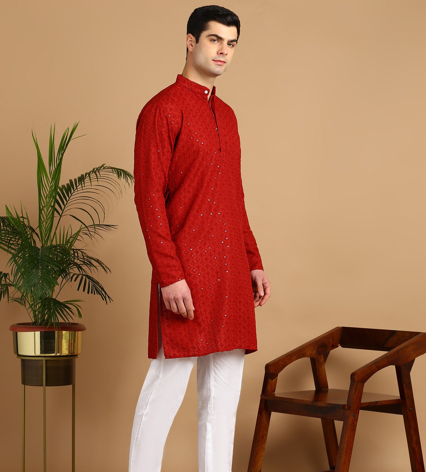 Embroidered Straight Kurta