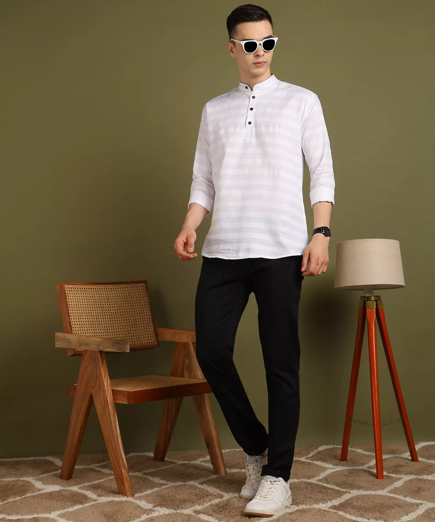 Striped Straight Kurta Shirt