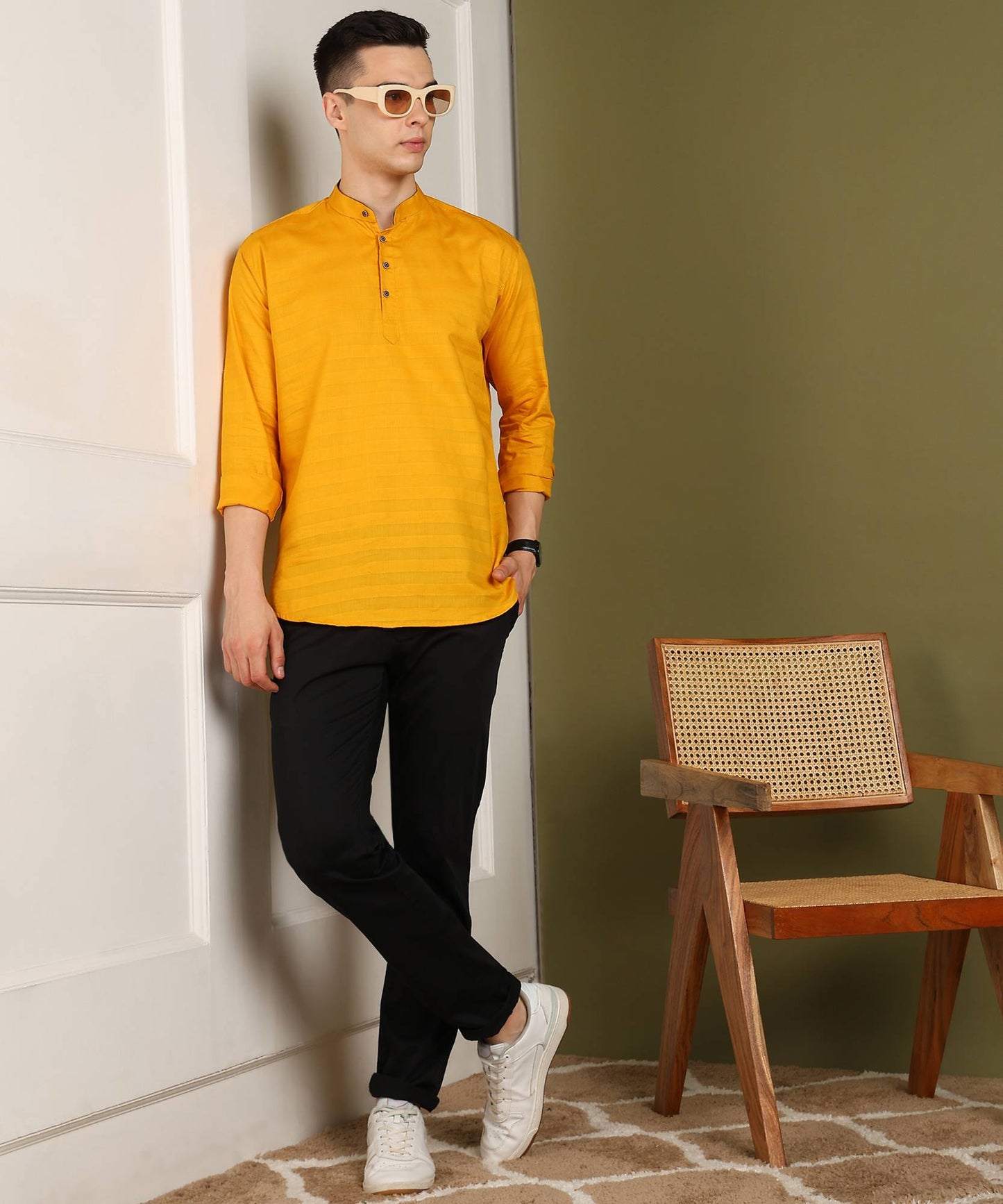 Striped Straight Kurta Shirt