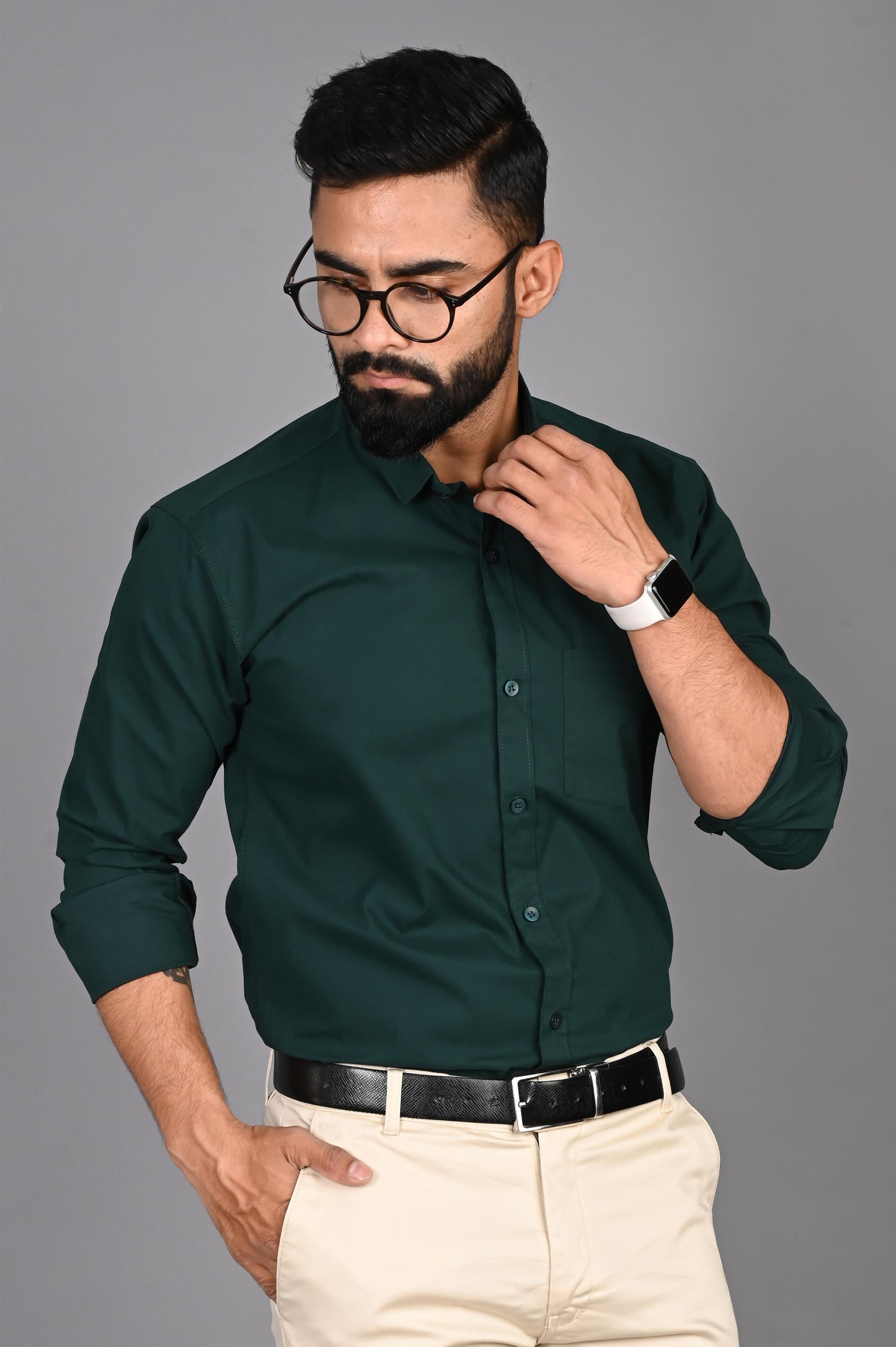 Men Solid Casual Multicolor Shirt