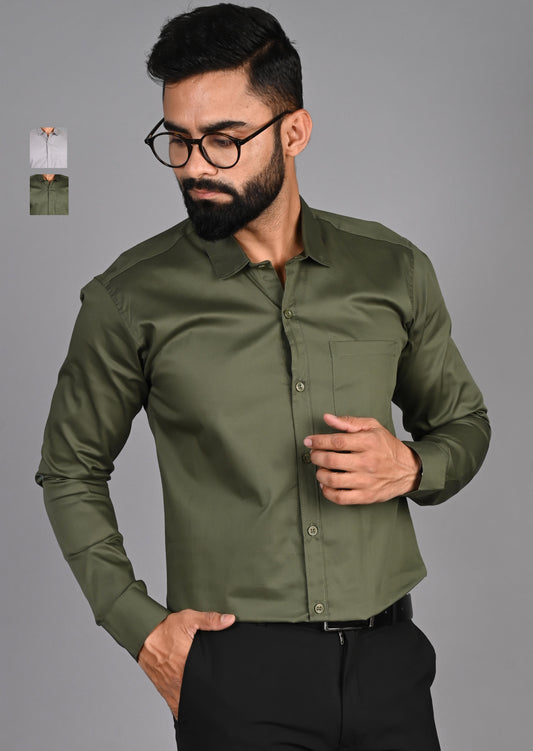Men Solid Casual Multicolor Shirt