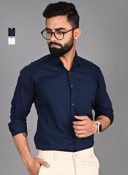 Men Solid Casual Multicolor Shirt