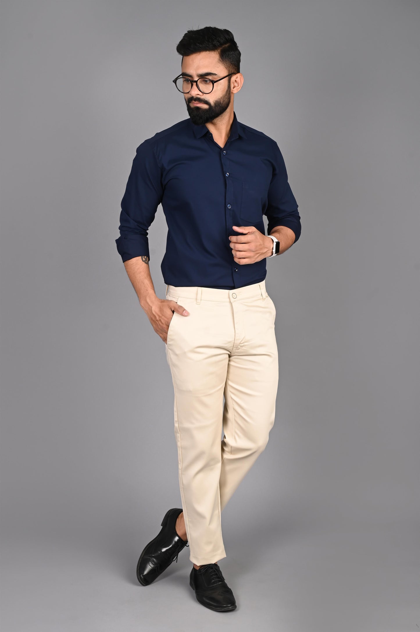 Men Solid Formal Multicolor Shirt (Pack of 2)