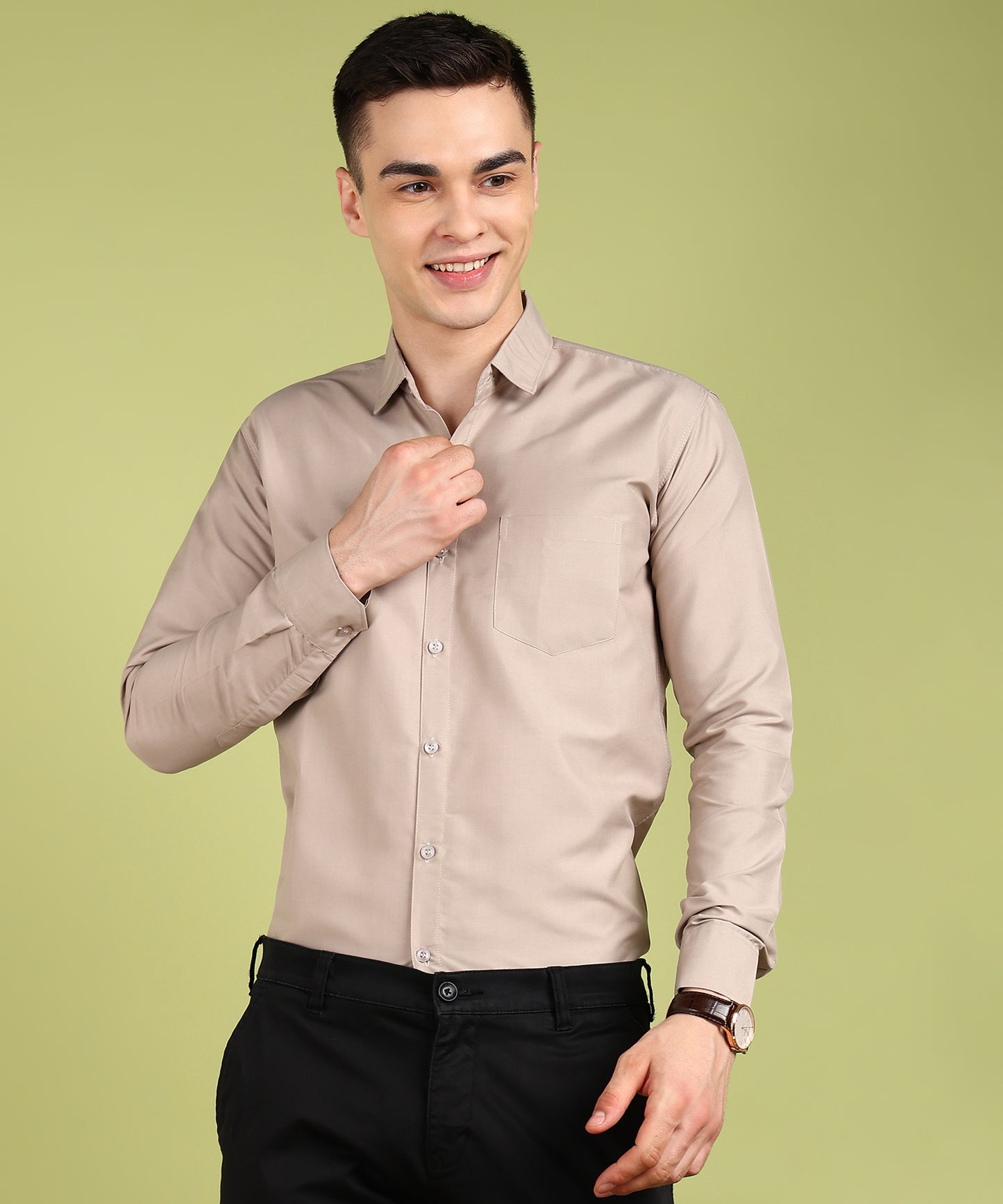 Men Solid Formal Shirt