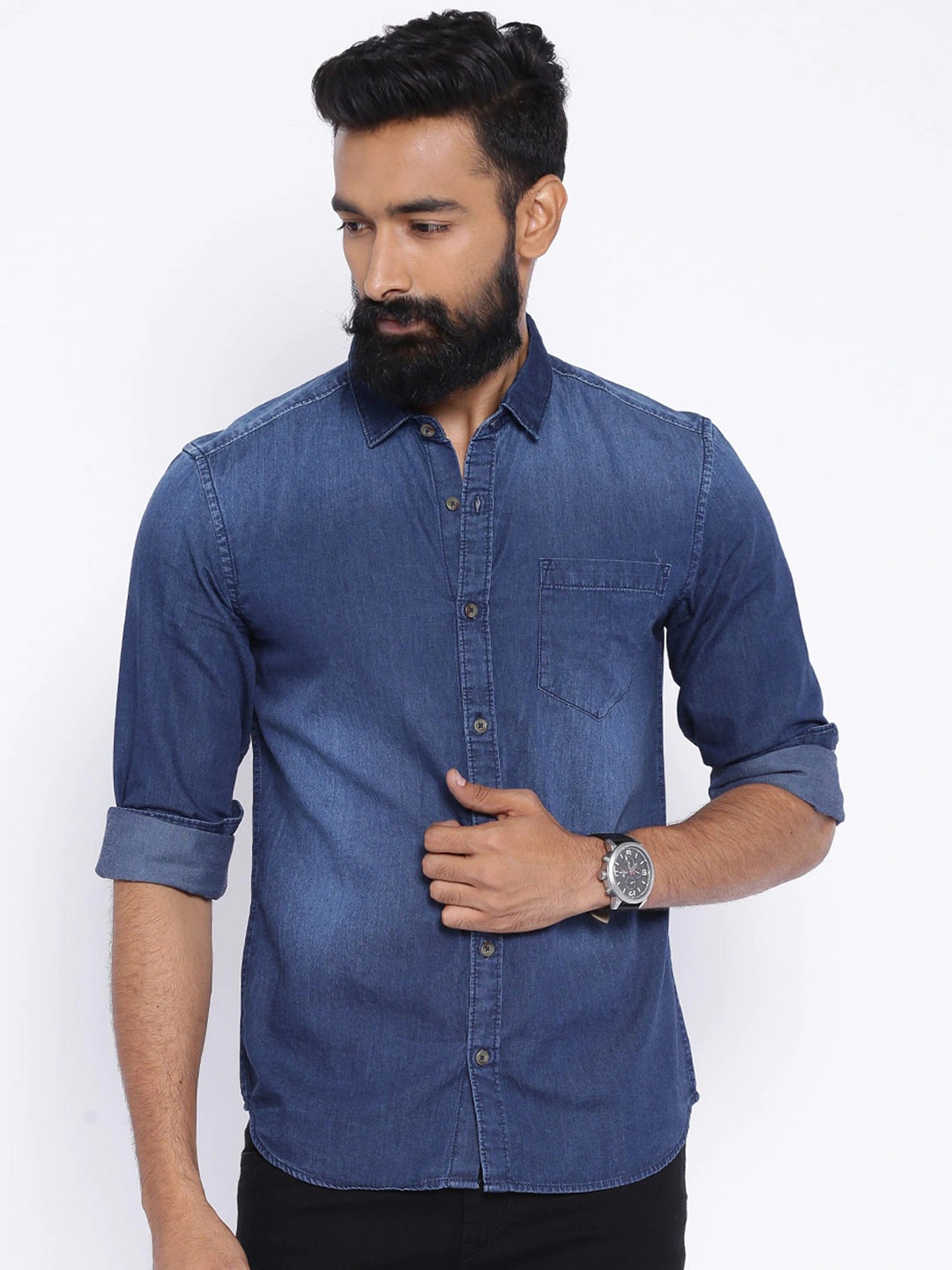 Men Solid Casual Shirt