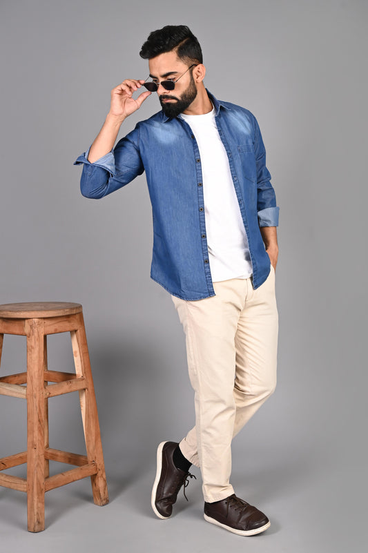 Men Solid Casual Shirt