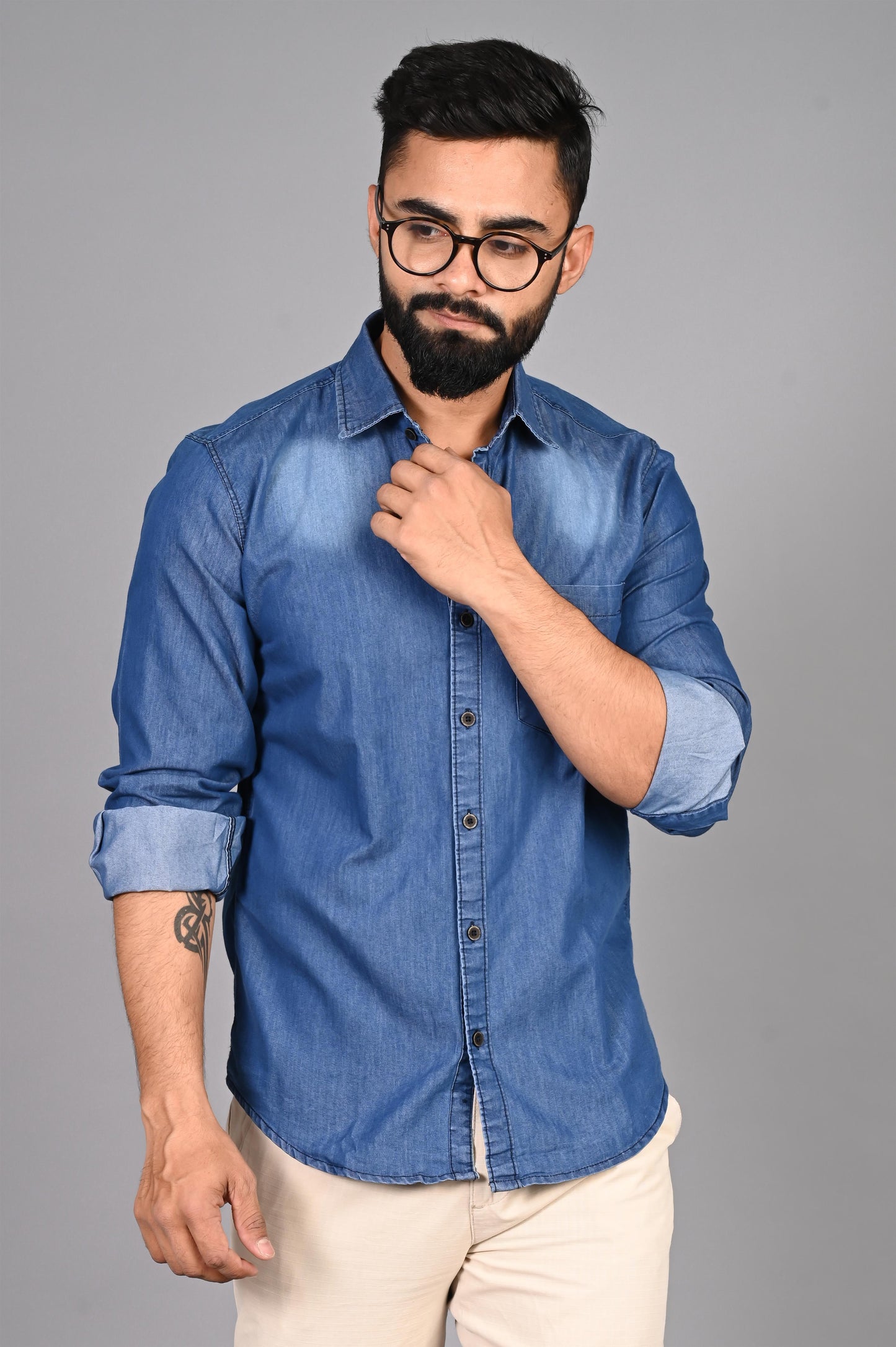 Men Solid Casual Shirt