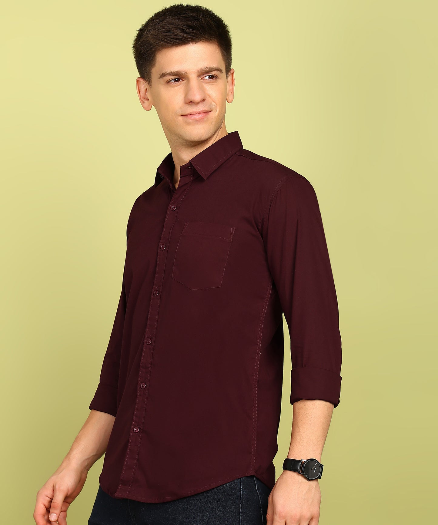 Men Solid Formal Shirt