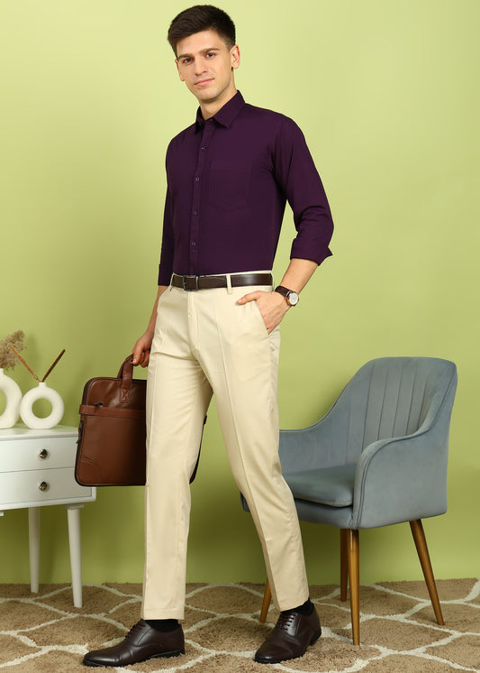Men Solid Formal Shirt