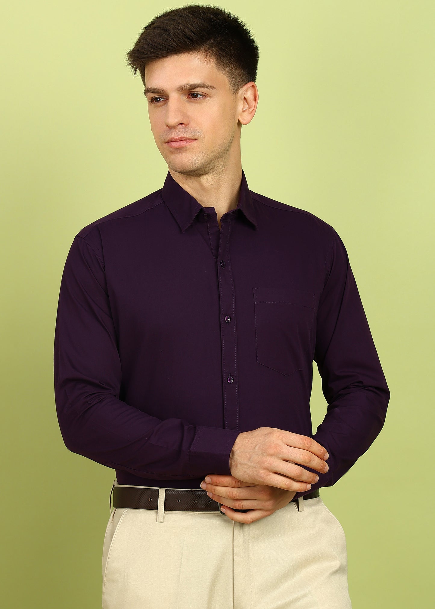 Men Solid Formal Shirt