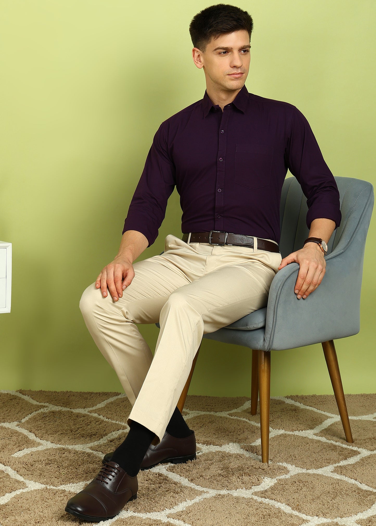 Men Solid Formal Shirt