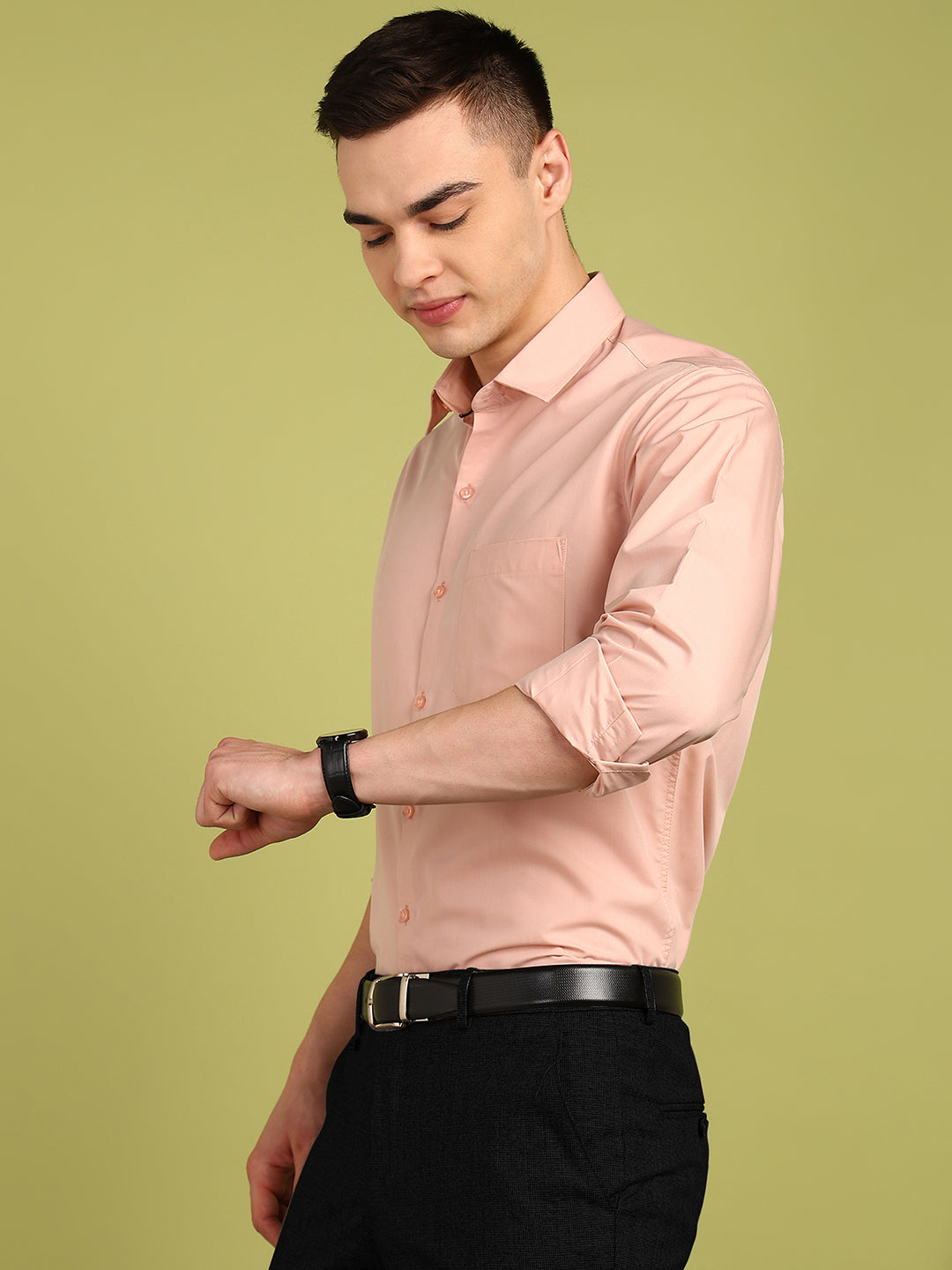 Men Solid Formal Shirt