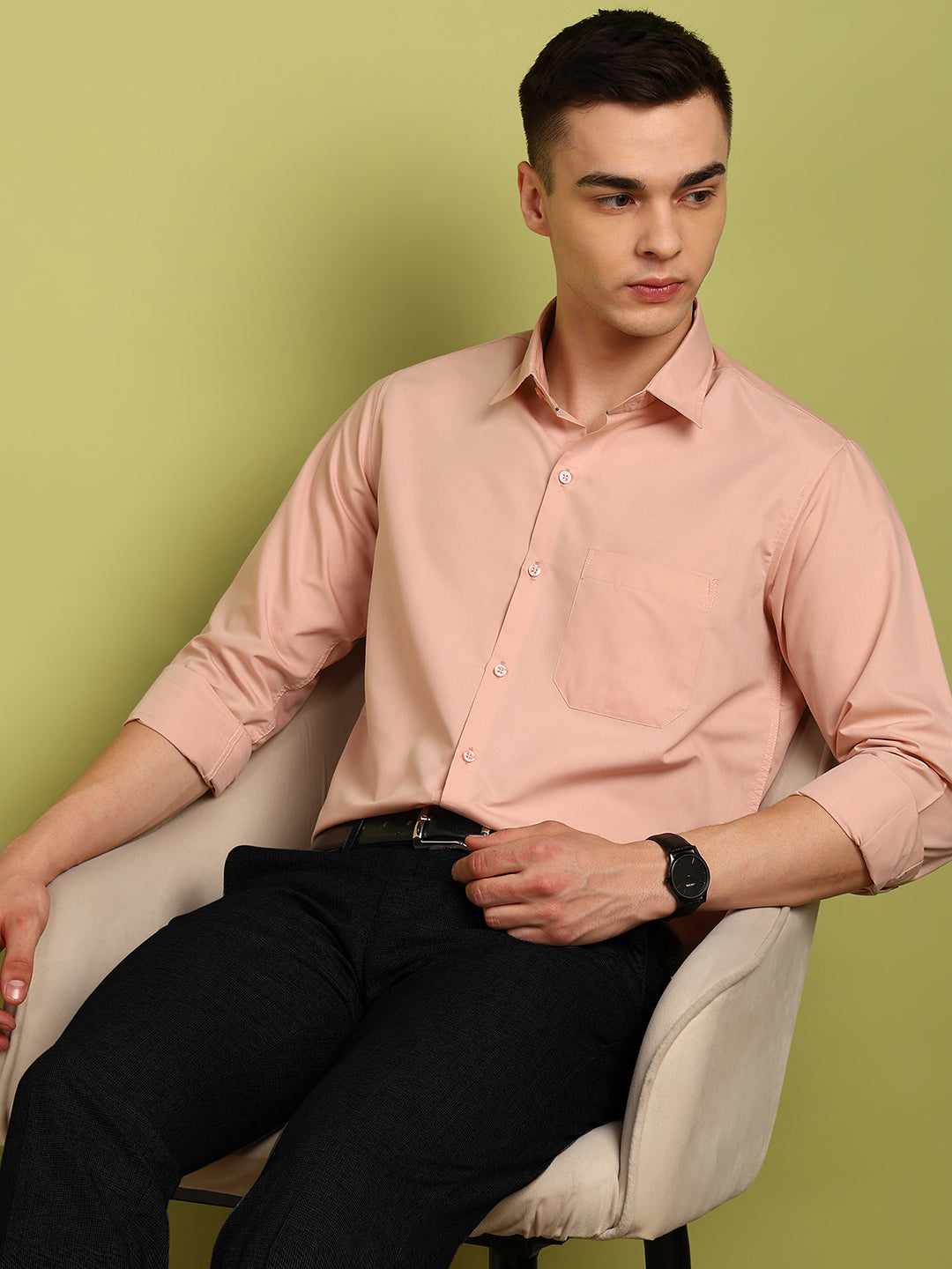 Men Solid Formal Shirt