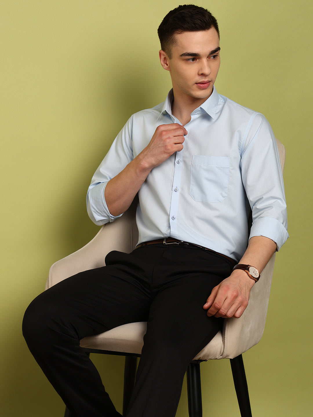 Men Solid Formal Shirt