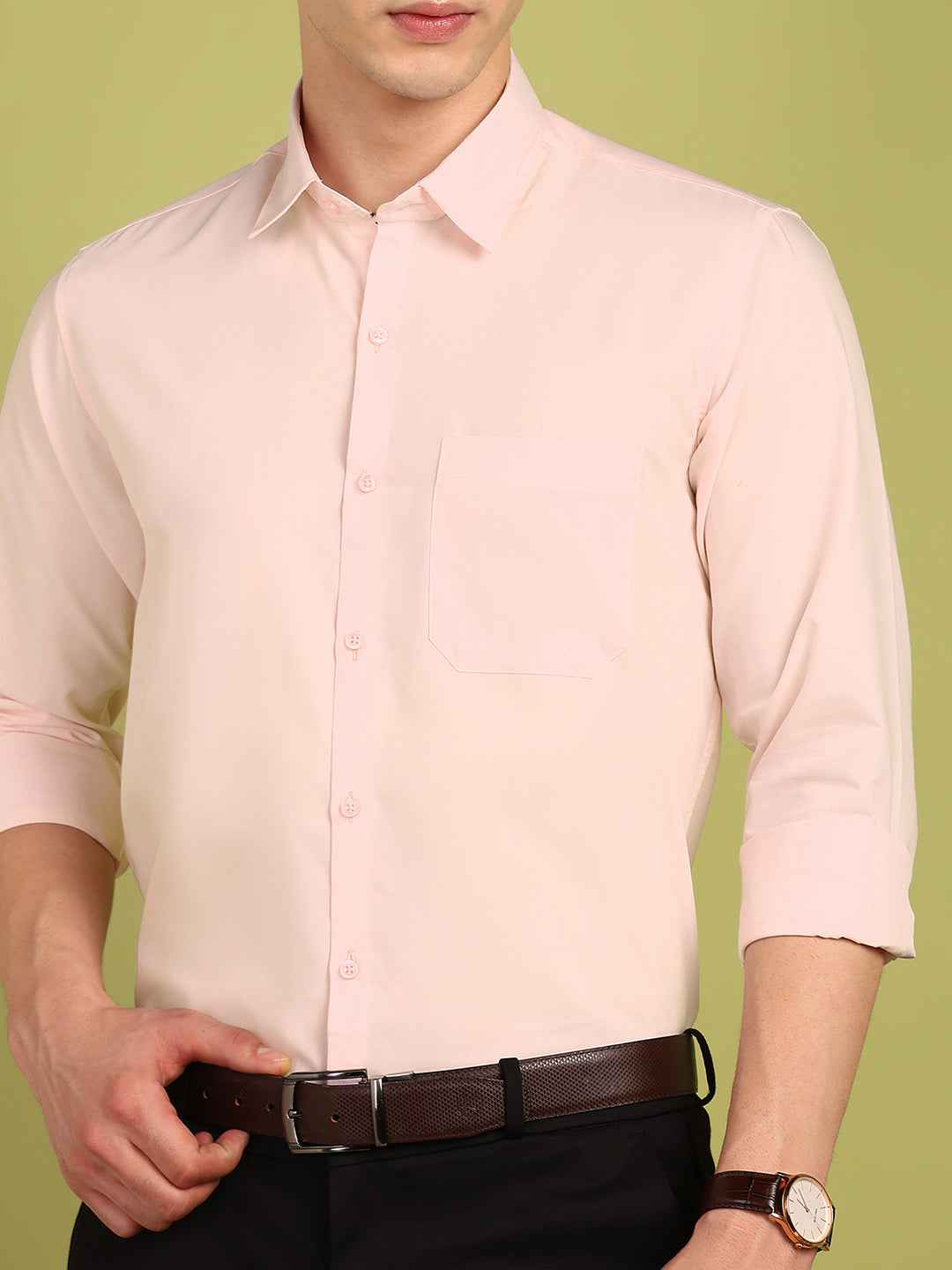 Men Solid Formal Shirt