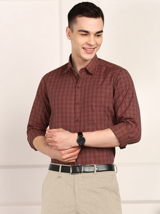 Men Checkered Formal Shirt