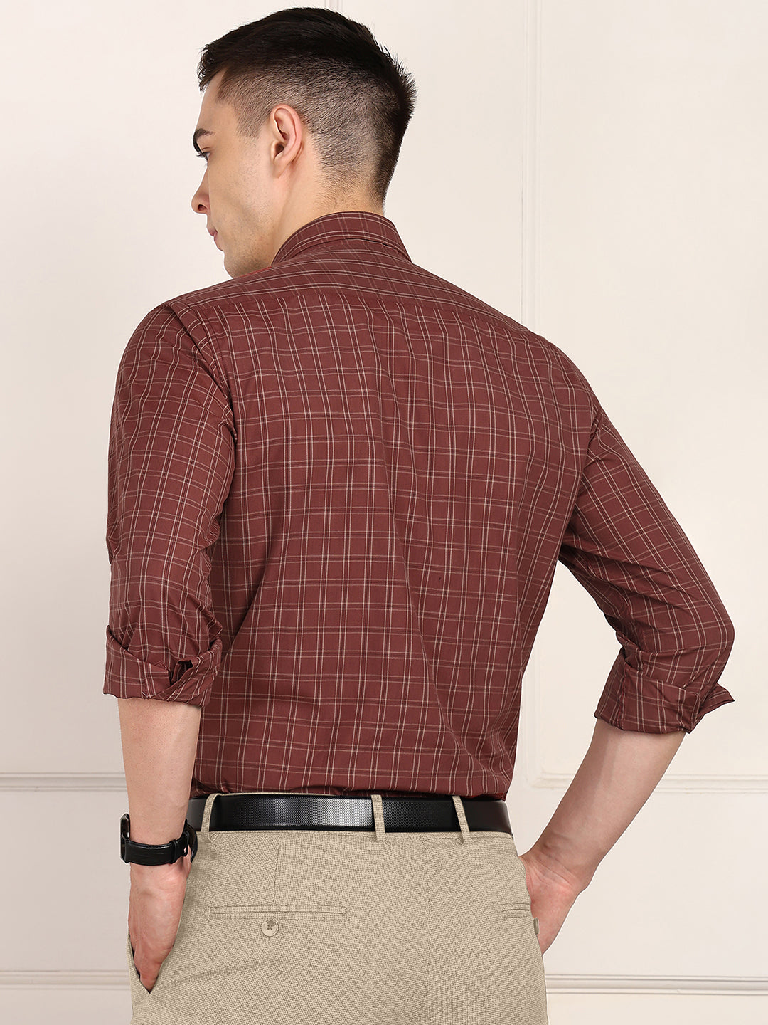 Men Checkered Formal Shirt