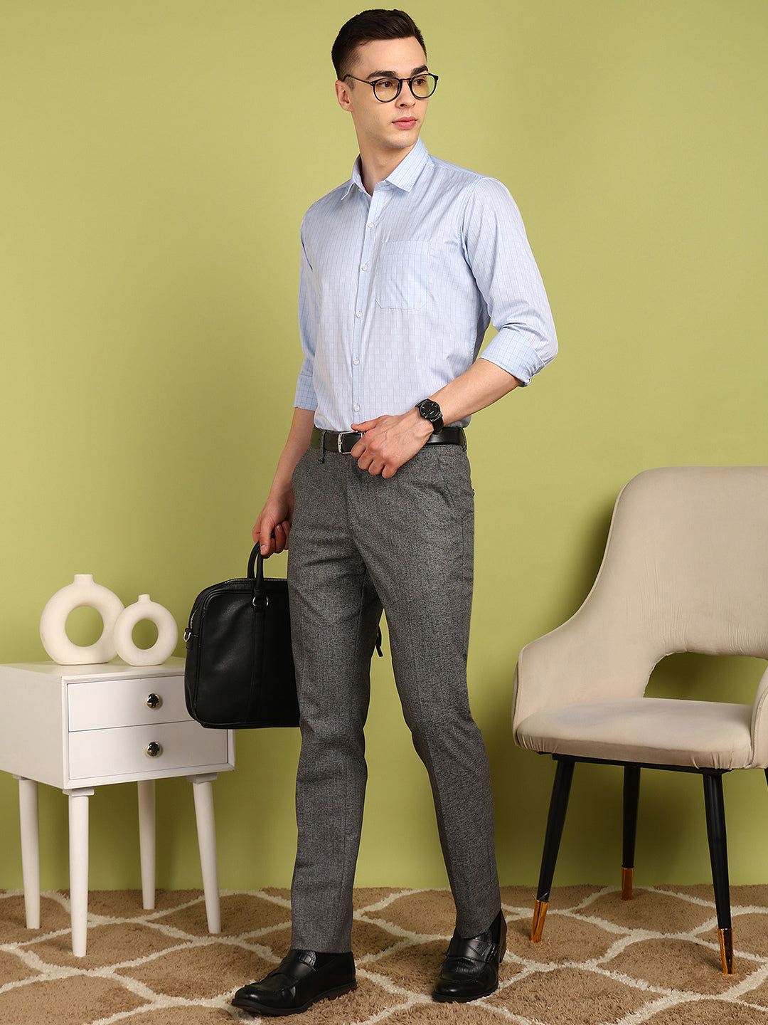 Men Checkered Formal Shirt