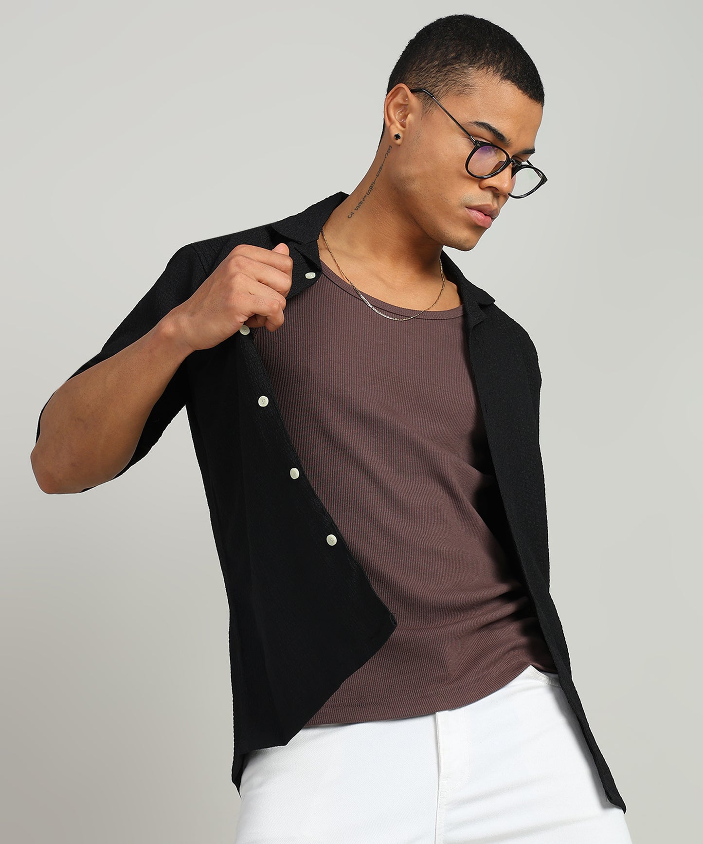 Men Solid Casual Shirt