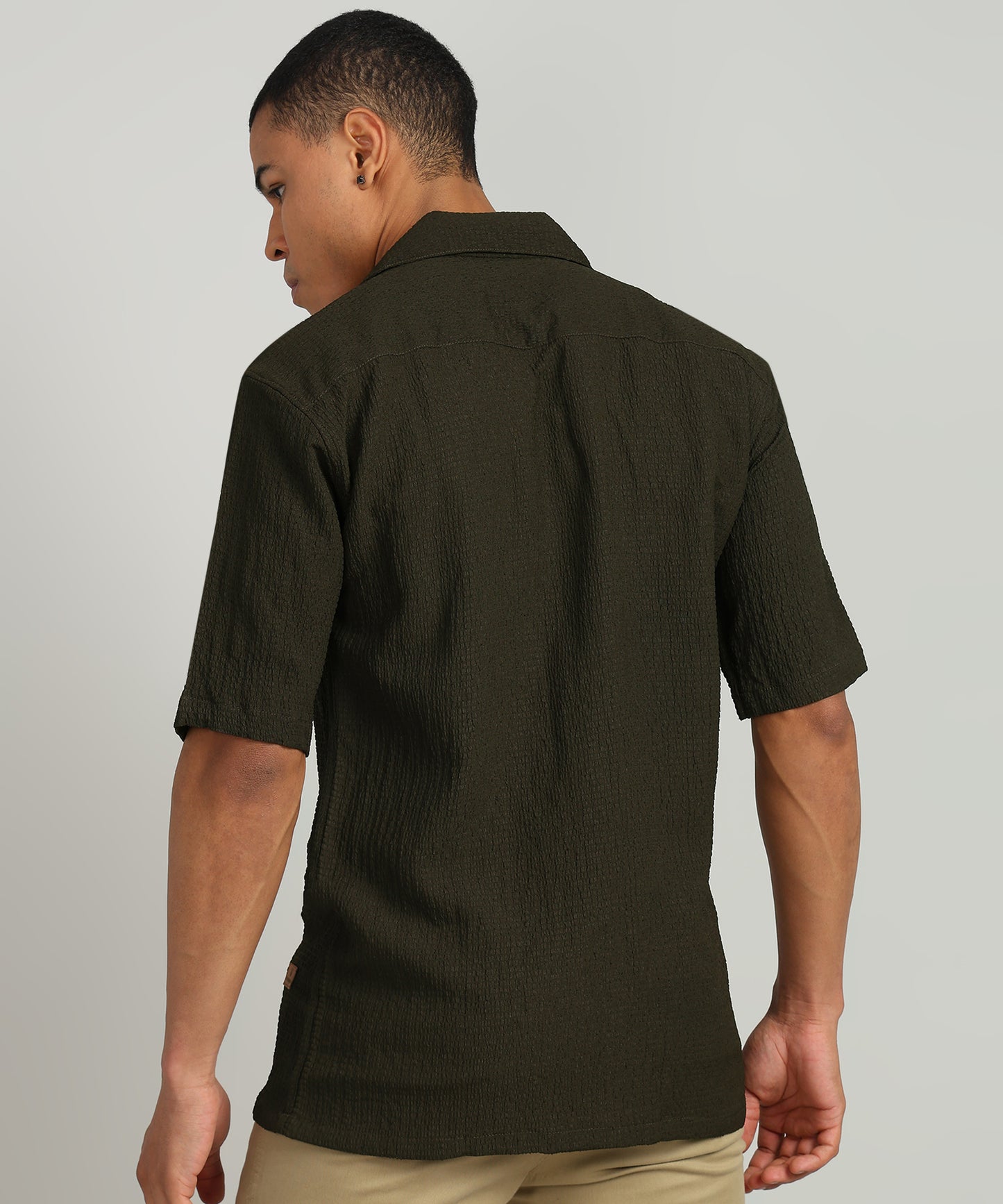 Men Solid Casual Shirt