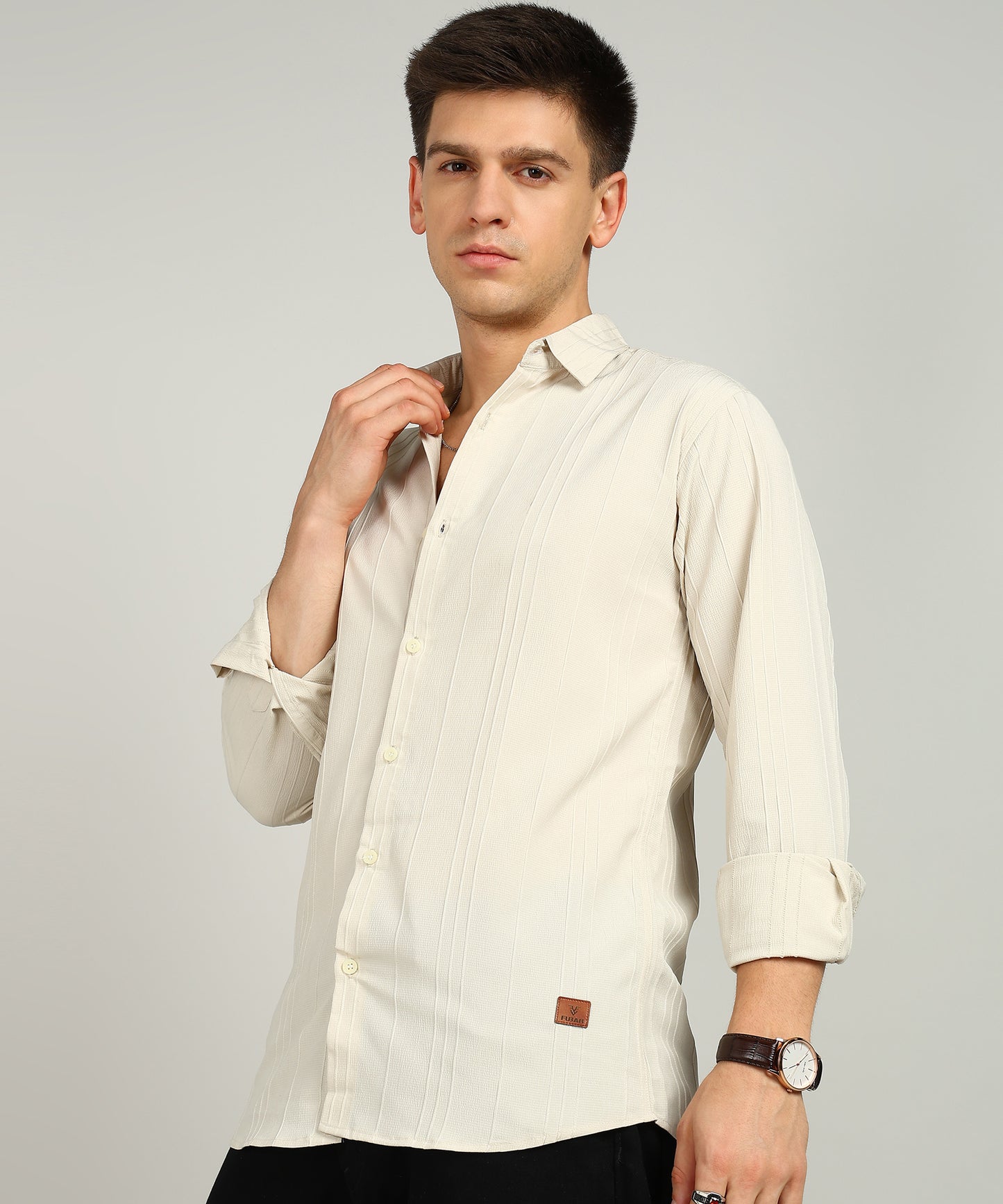 Men Solid Casual Shirt