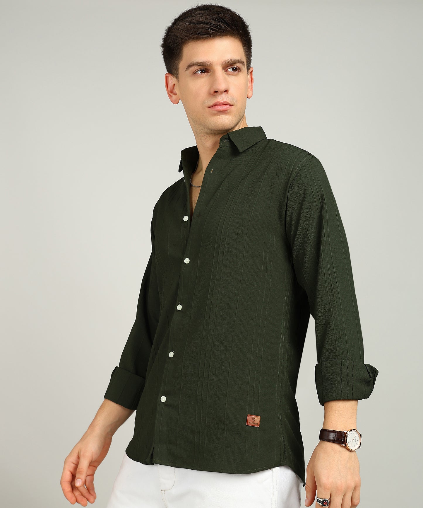 Men Solid Casual Shirt