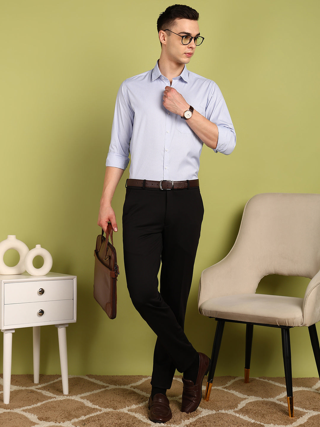 Men Checkered Formal Shirt