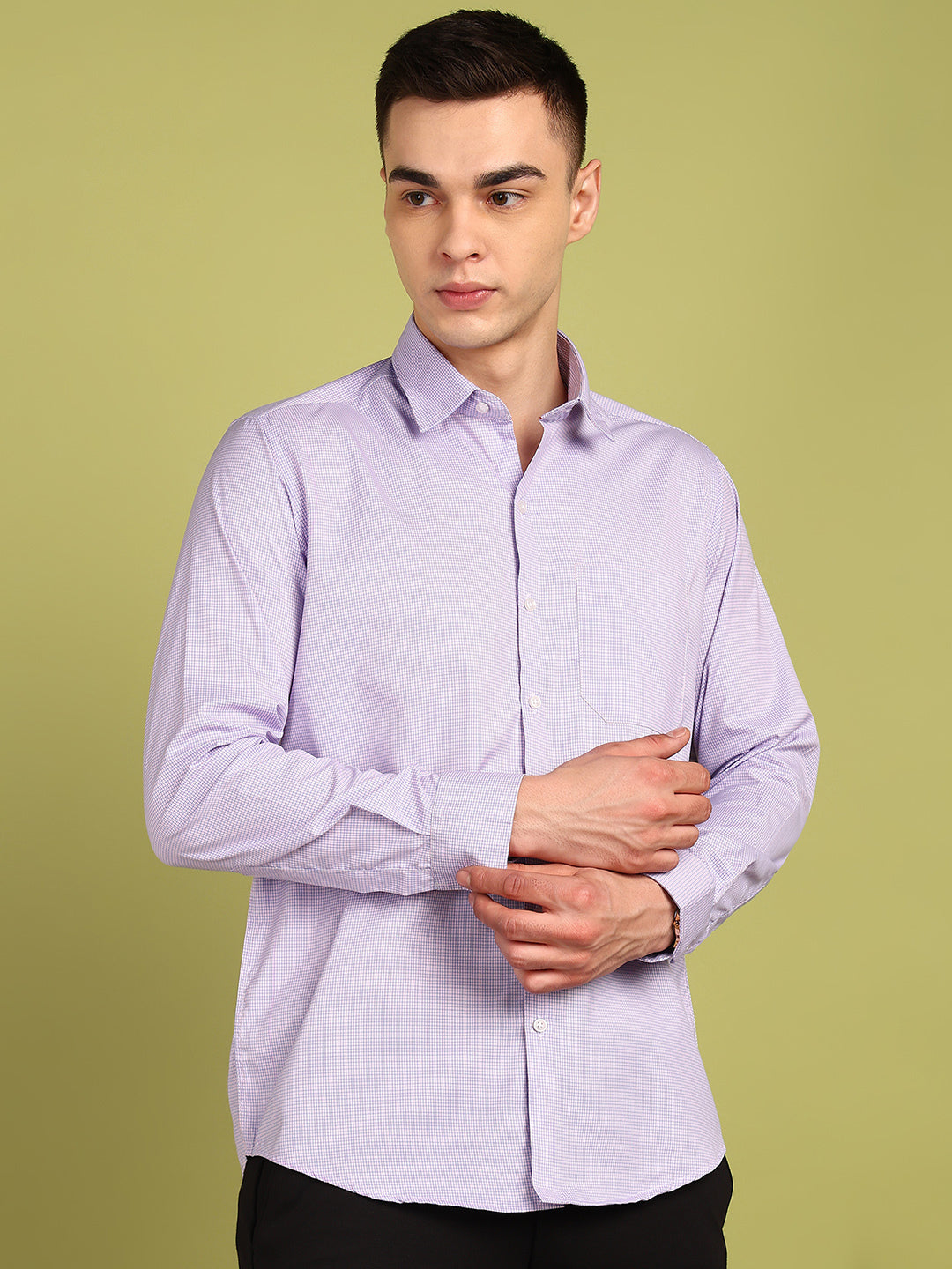 Men Checkered Formal Shirt