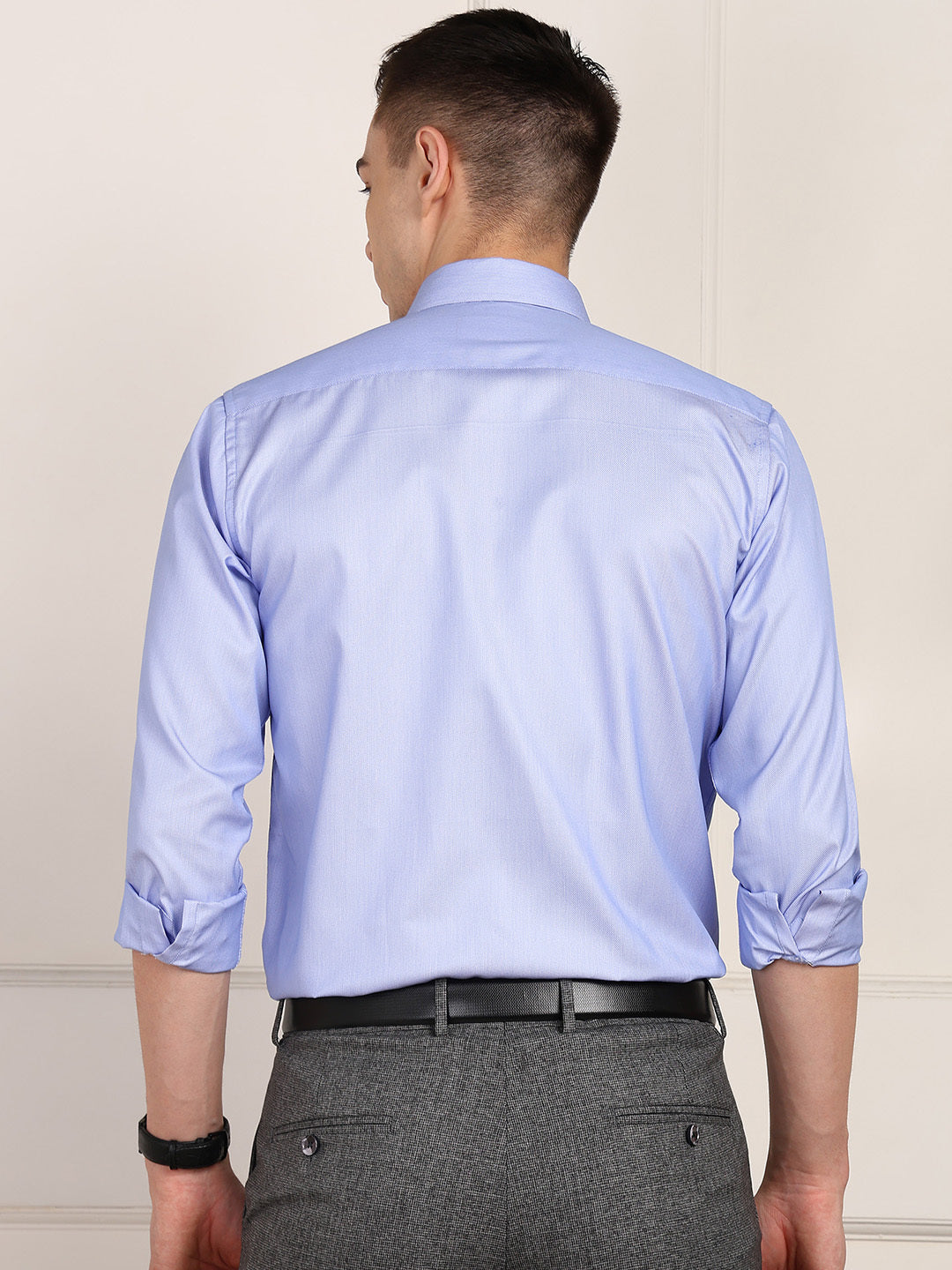 Men Self Design Formal Shirt