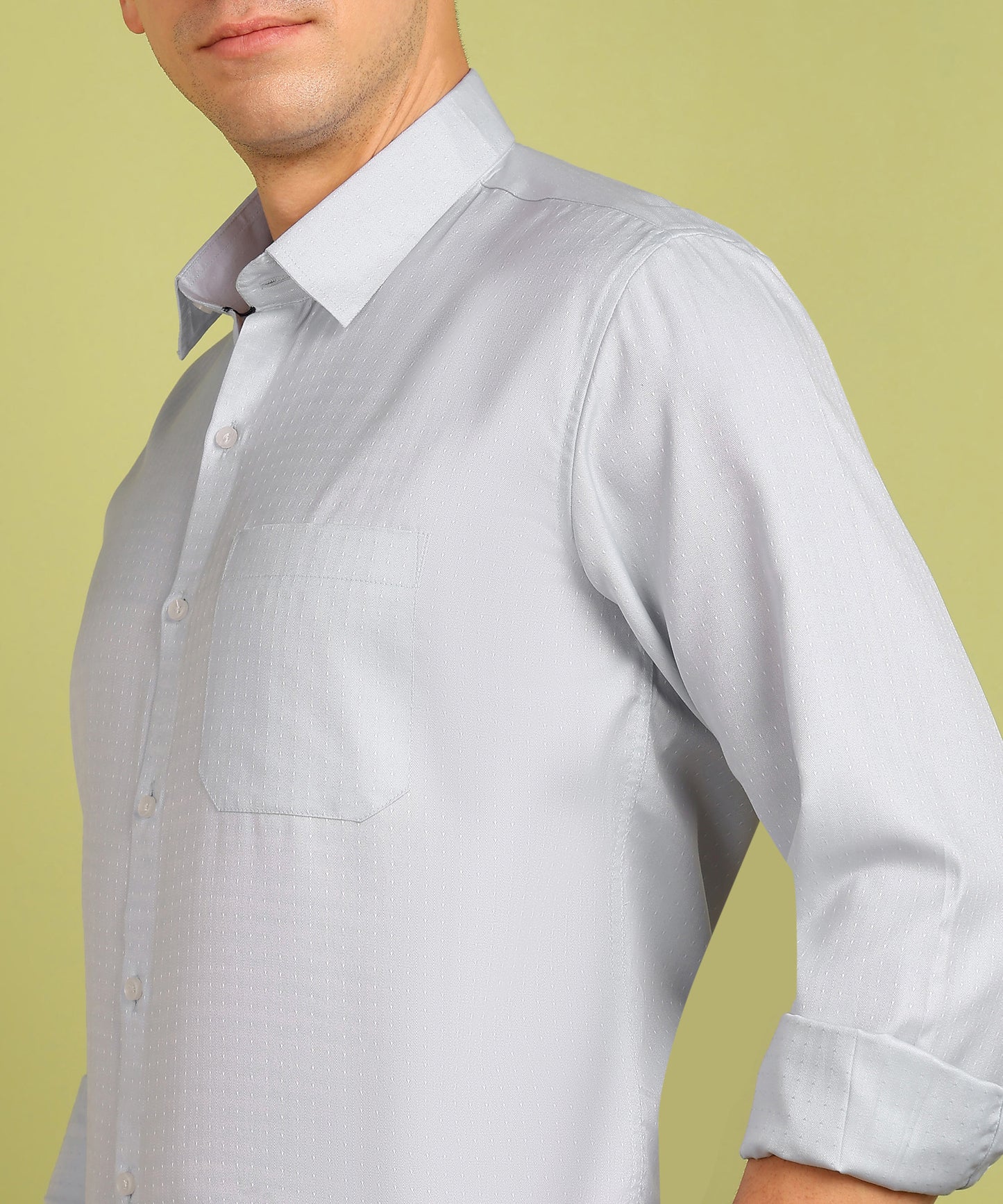 Men Self Design Formal Shirt