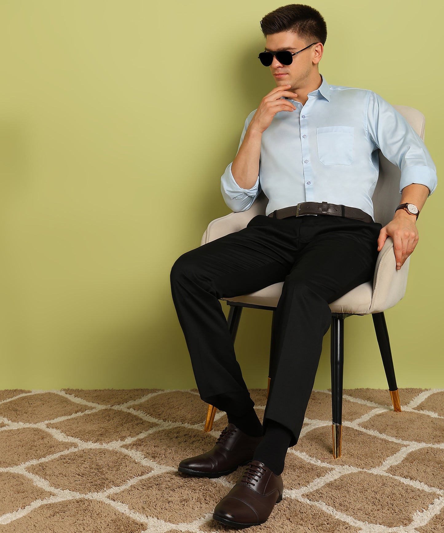 Men Solid Formal Shirt