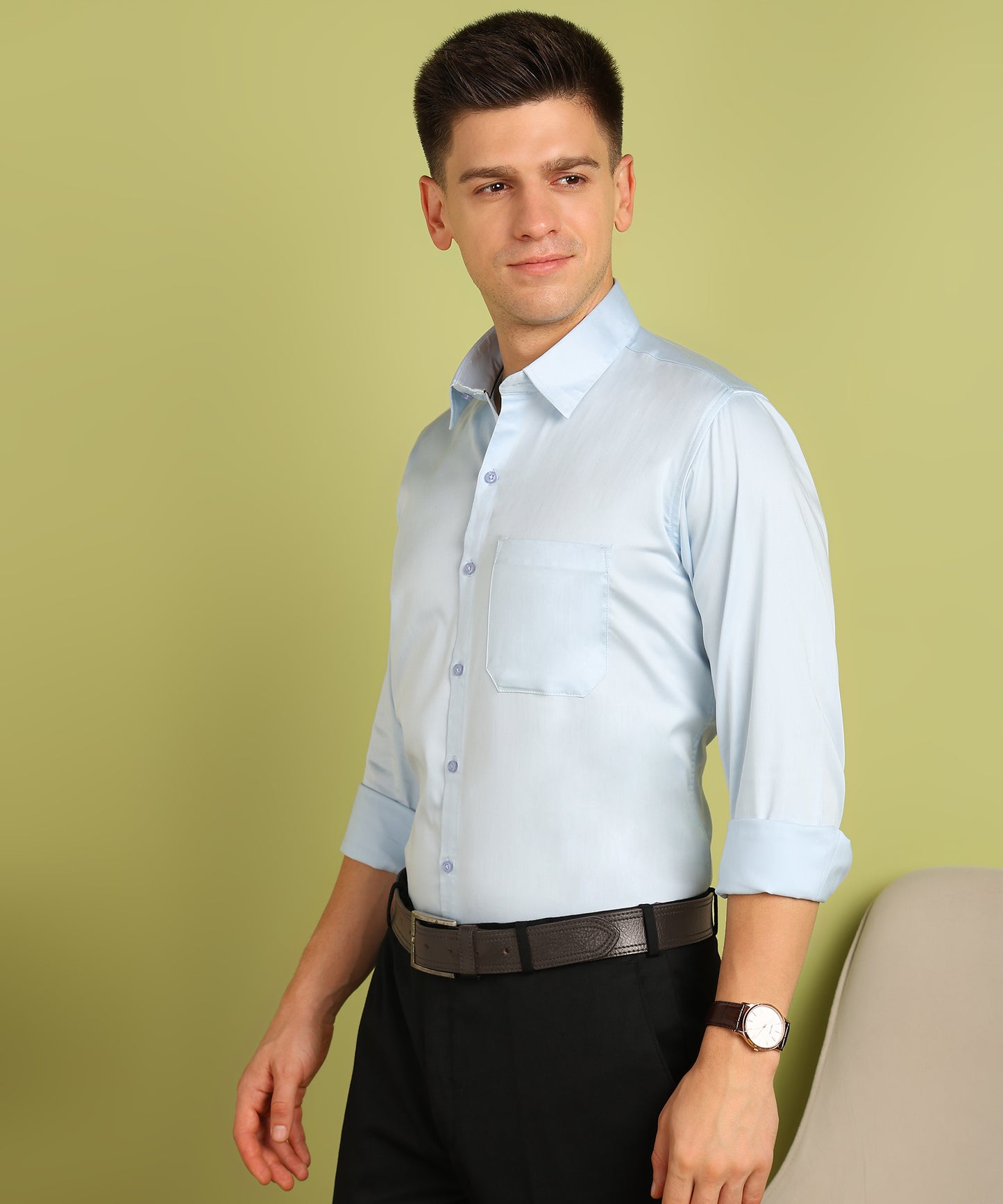 Men Solid Formal Shirt