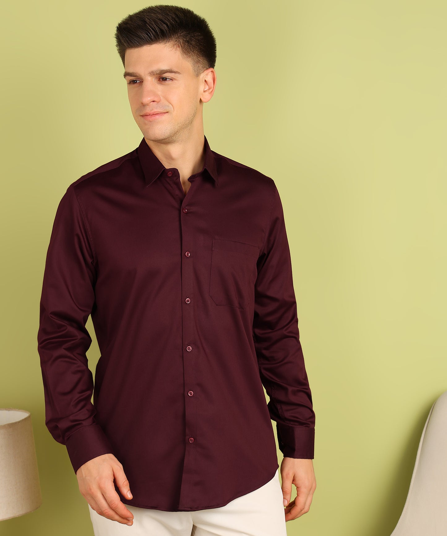 Men Solid Formal Shirt