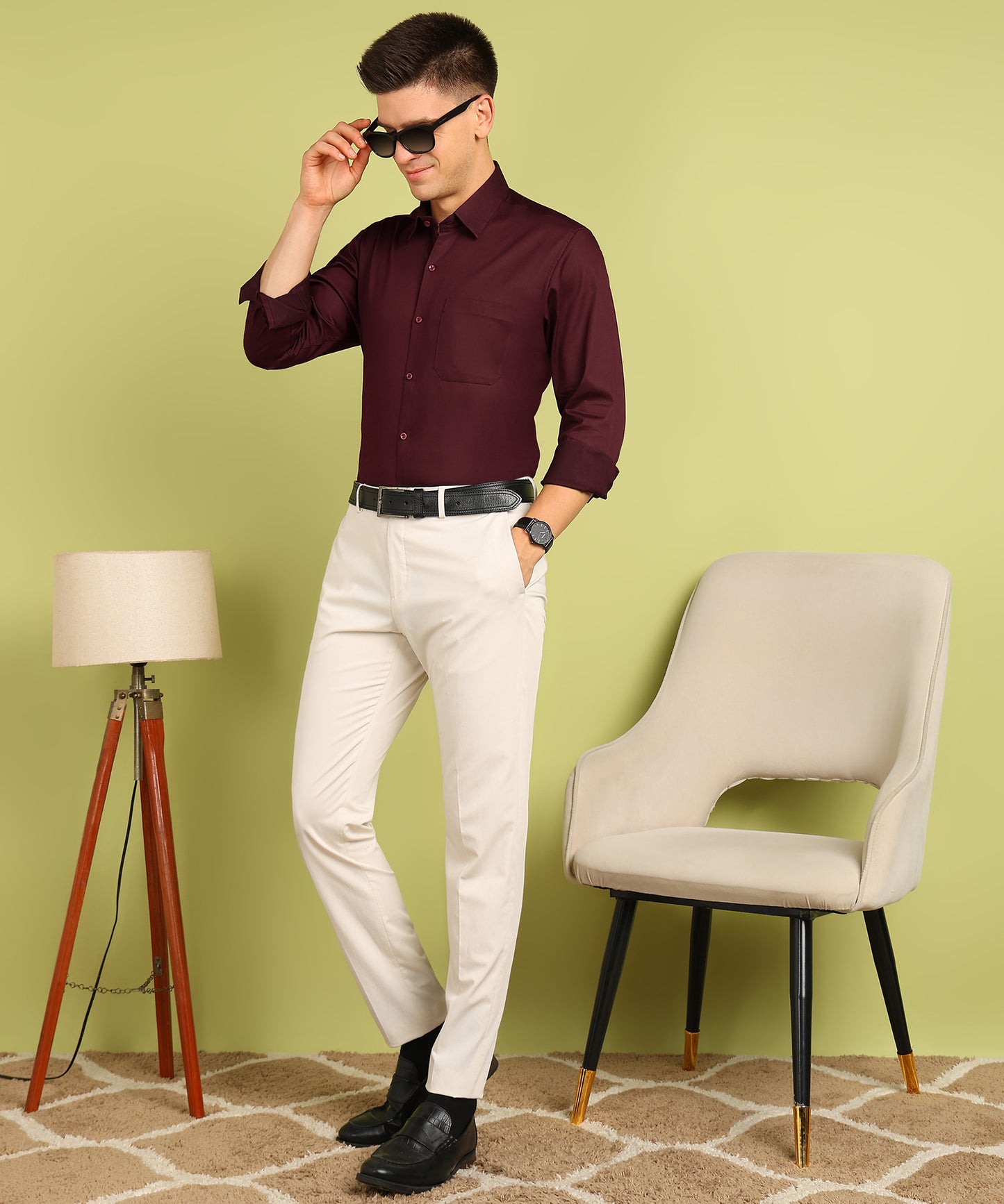 Men Solid Formal Shirt
