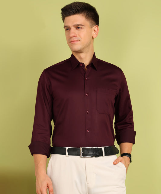 Men Solid Formal Shirt
