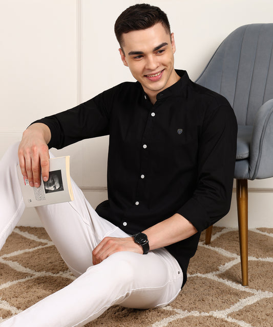 Men Solid Casual Shirt