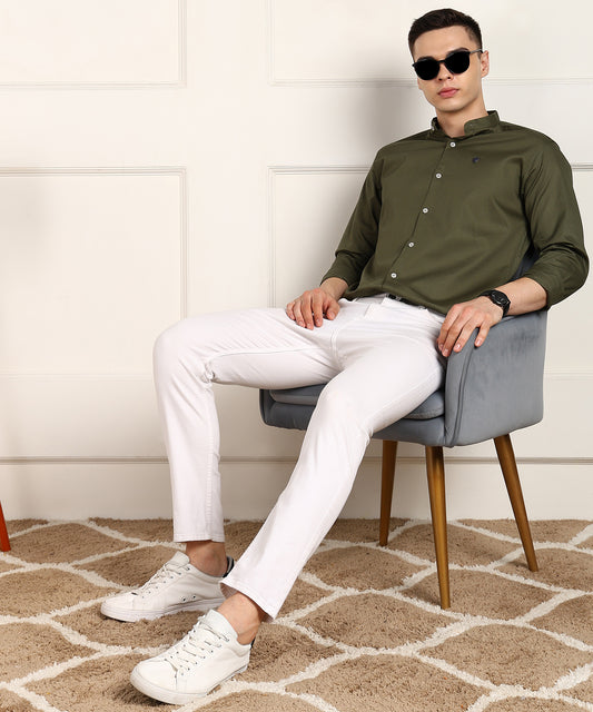 Men Solid Casual Shirt
